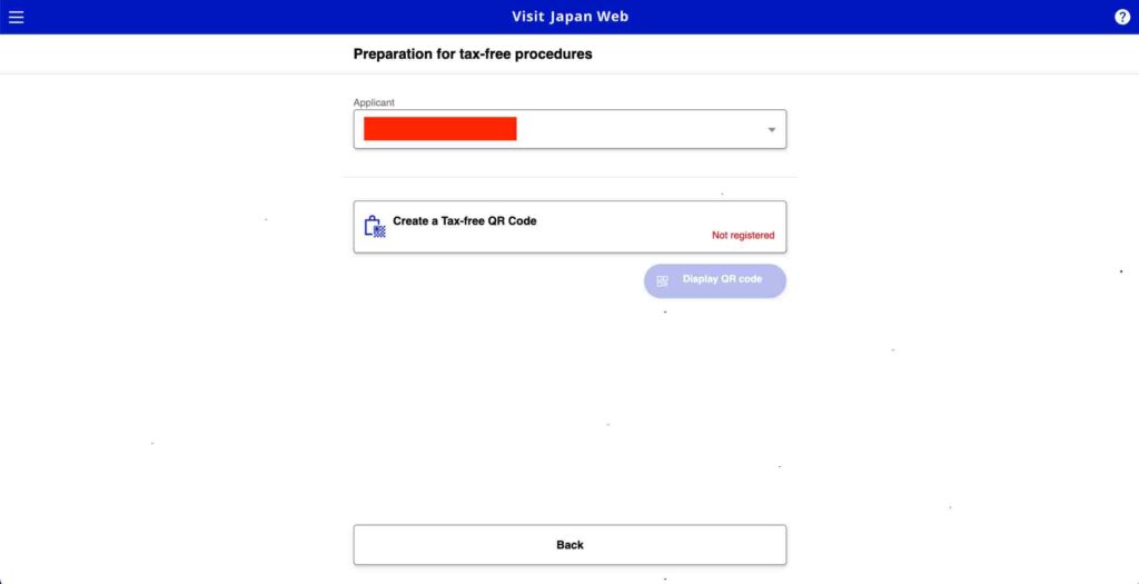 Crear QR tax free